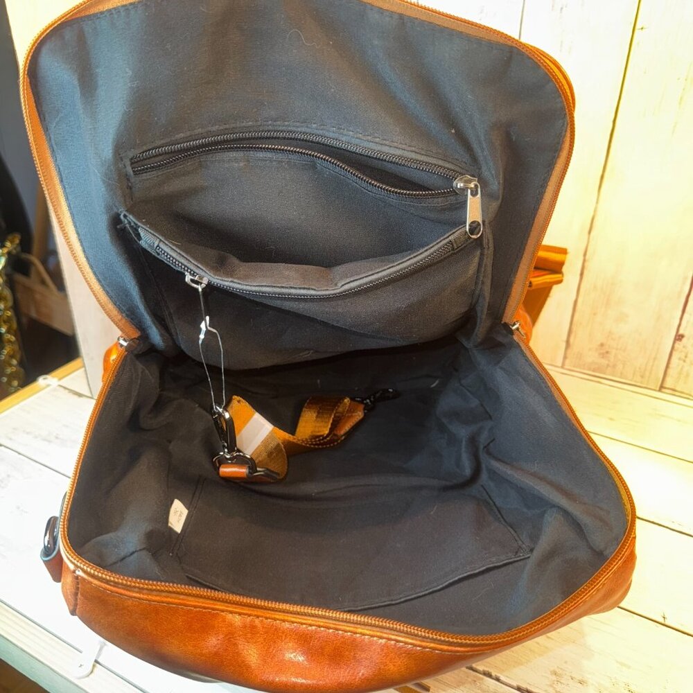 CLUCI Greene Women's Large PU Leather Backpack Purse For Commuting Oil Wax NWOT - Picture 11 of 13